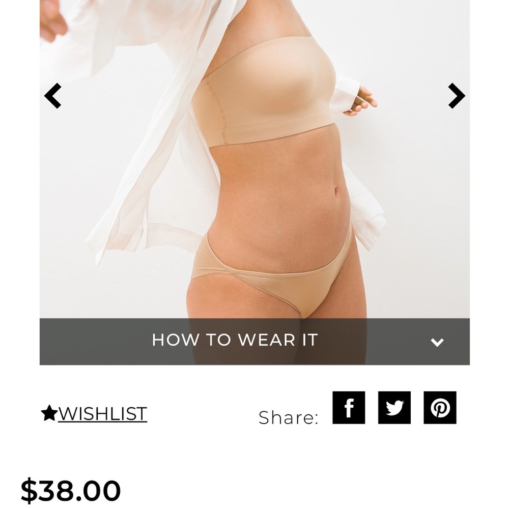 SOMA Enbliss Bandeau Medium Color Warm Amber NEW NEVER WORN